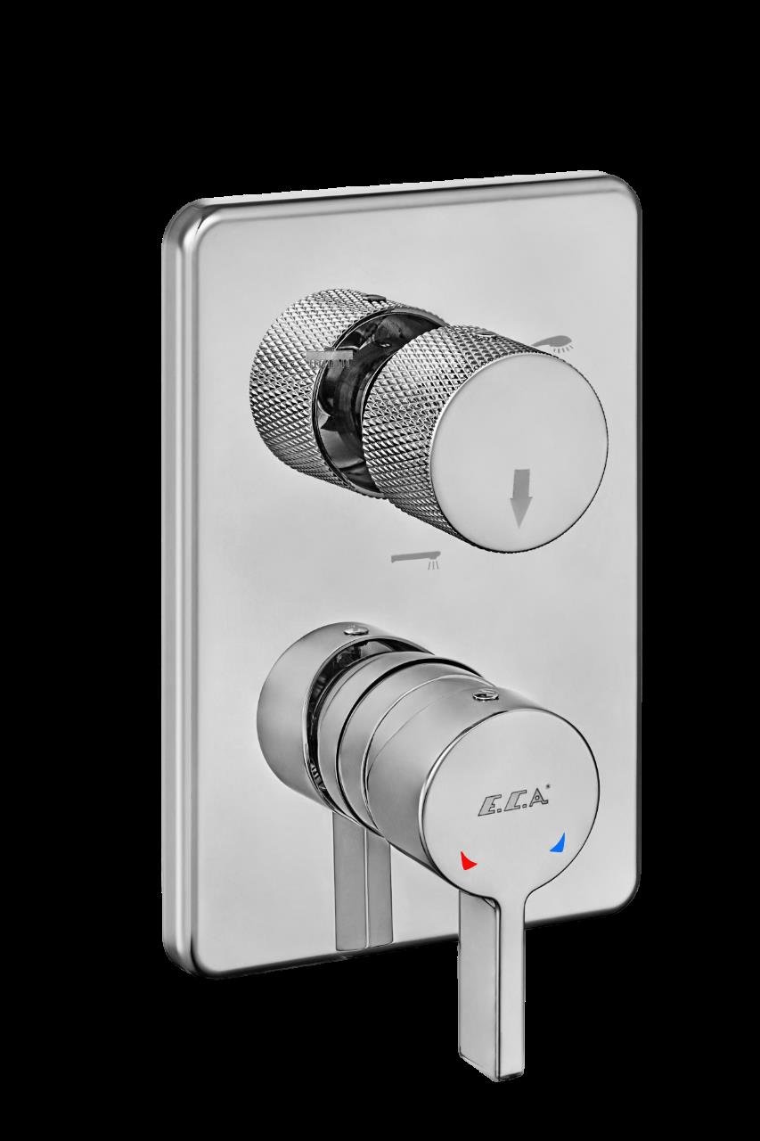 ECA Life Ankastre Gömme Banyo Bataryası Duş Seti Tüm Parçalar Dahil 40x40 