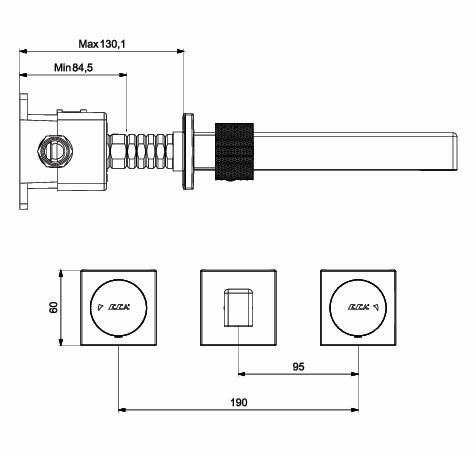 ECA Life Ankastre Lavabo Bataryası 3 Delikli Duvardan 102106777