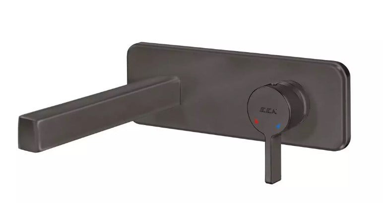 ECA Life Ankastre Lavabo Bataryası Sıva Üstü Tek Rozet Mat Antrasit Renkli 102167622C5-K