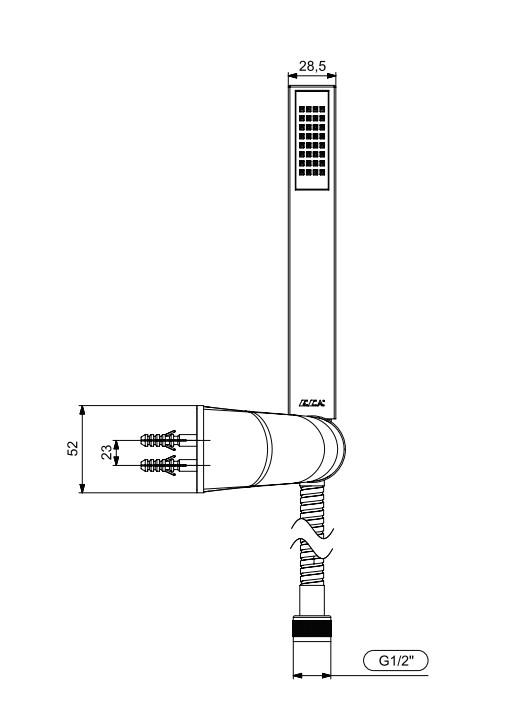 ECA Life Mafsallı Duş Seti Banyo Üst Takımı 102117777