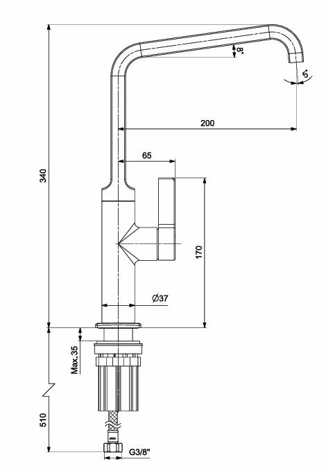ECA Life Mutfak Eviye Bataryası Paslanmaz Çelik Görünümlü 102518777