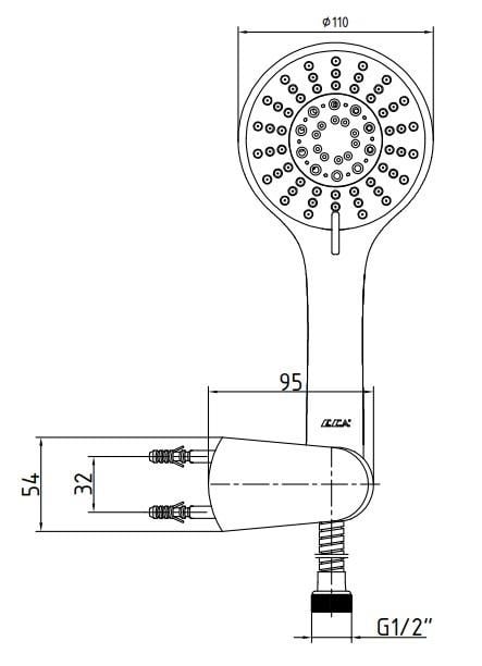 ECA Logica Mafsallı Duş Seti Banyo Üst Takımı 102117340