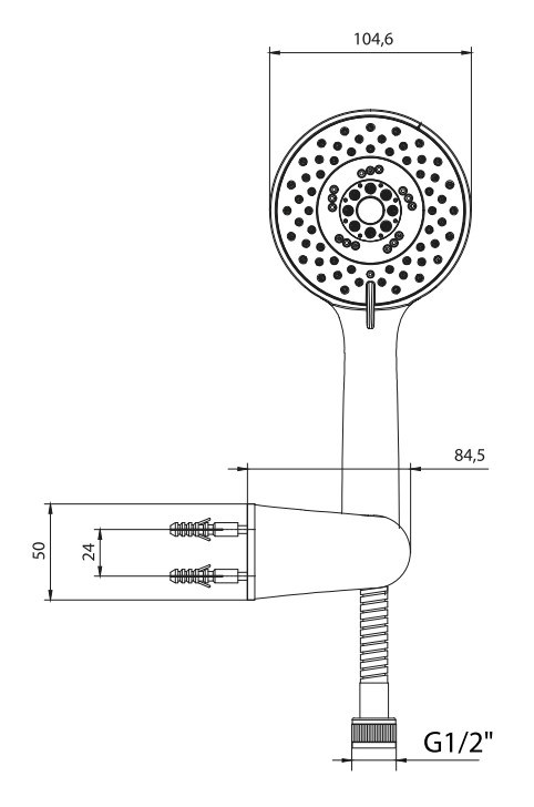 ECA Logica Plus Mafsallı Duş Seti Banyo Üst Takımı 102117402