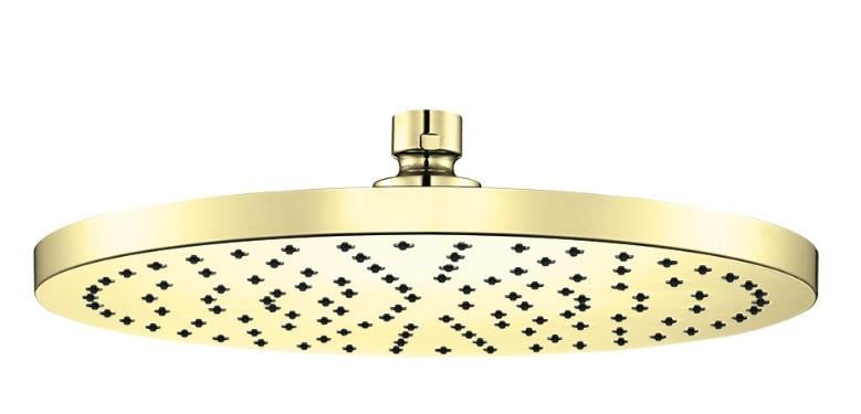 ECA Luna Ankastre 2 Yollu Gömme Banyo Bataryası Altın Renkli Duş Seti Tüm Parçalar Dahil Tavandan Yuvarlak Başlık