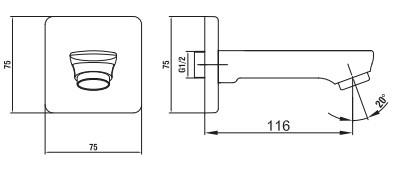 ECA Luna Ankastre Gömme Banyo Bataryası Duş Seti Tüm Parçalar Dahil Tavandan 