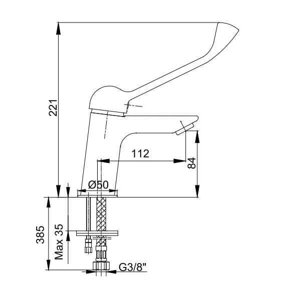 ECA Medical Bedensel Engelli Ve Doktor Lavabo Bataryası 102188059H