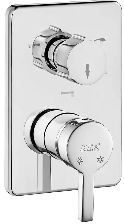 ECA Mina Ankastre Gömme Banyo Bataryası Duş Seti Tüm Parçalar Dahil 40x40