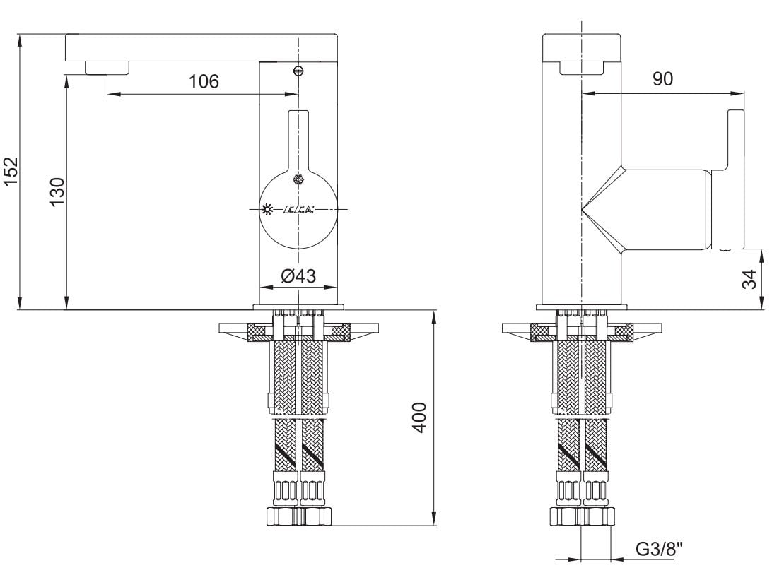 ECA Mina Lavabo Bataryası 102108938H