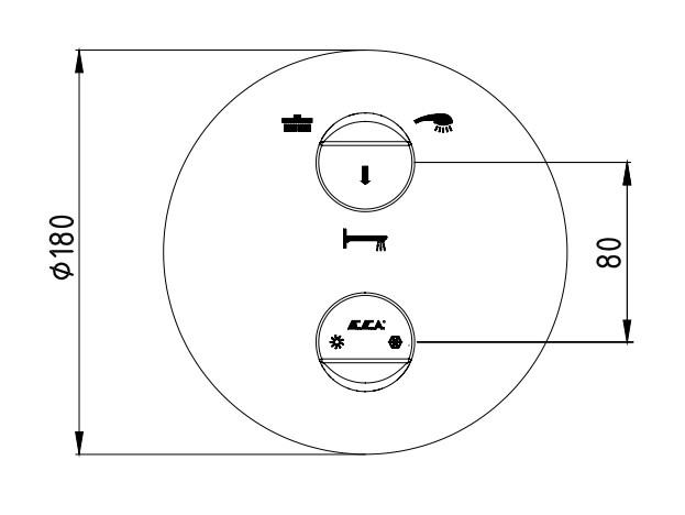 ECA Myra Ankastre Banyo Bataryası Sıva Üstü 3 Yollu Mat Beyaz 102167333C4-Y