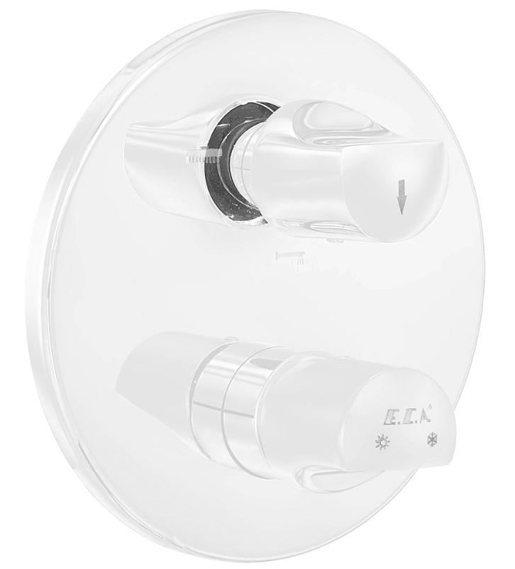 ECA Myra Ankastre Banyo Bataryası Sıva Üstü 3 Yollu Mat Beyaz 102167333C4-Y