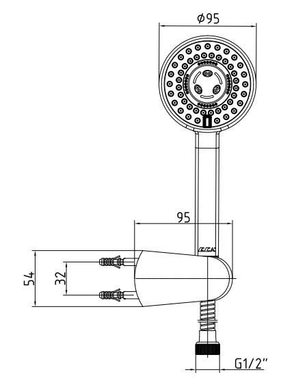 ECA Myra Ankastre Gömme Banyo Bataryası Mat Beyaz Duş Seti Tüm Parçalar Dahil Tavandan