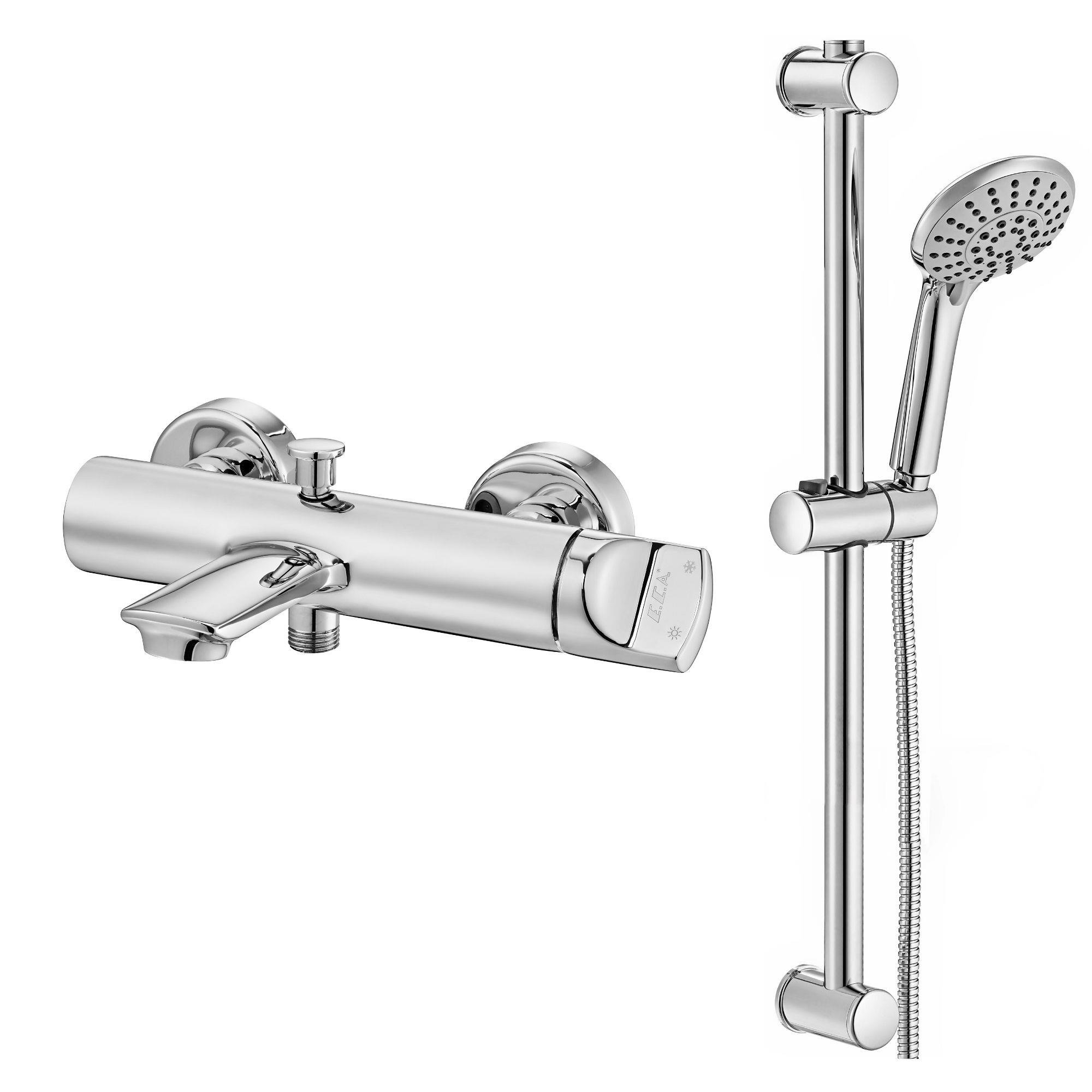 ECA Myra Banyo Bataryası + ECA Logica Sürgülü Duş Seti Üst Takımı