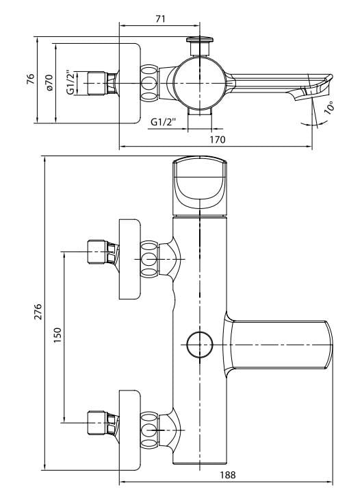 ECA Myra Banyo Bataryası Mat Beyaz Renkli 102102470C4