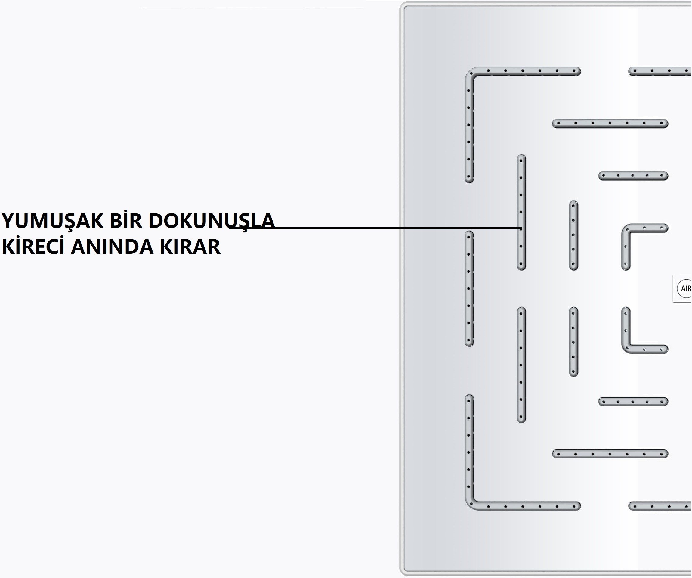 Eca Myra Banyo Bataryası + T-MAY Gülbahçe Tepe Duş Takımı Seti Krom Paslanmaz