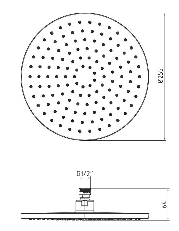 ECA Myra Banyo Yuvarlak Duş Başlığı 25x25 102145030