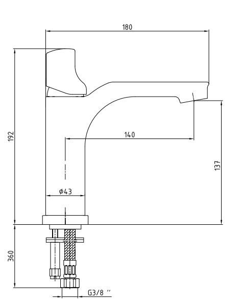 ECA Myra Dokunmatik Lavabo Bataryası 102188031H