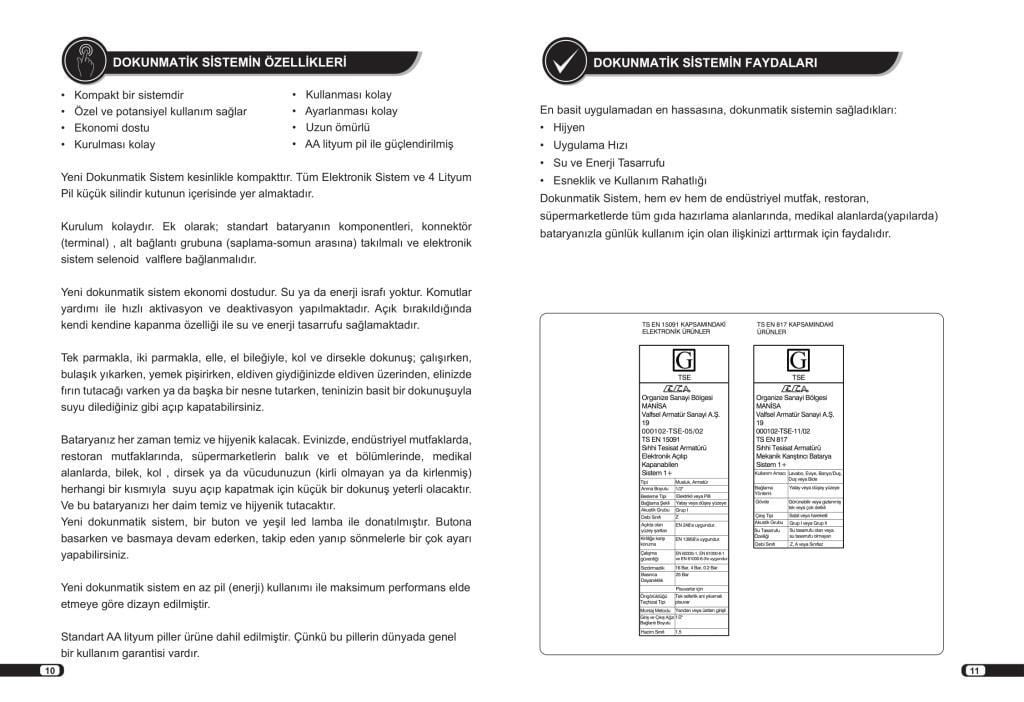 ECA Myra Dokunmatik Mutfak Eviye Bataryası 102118069H