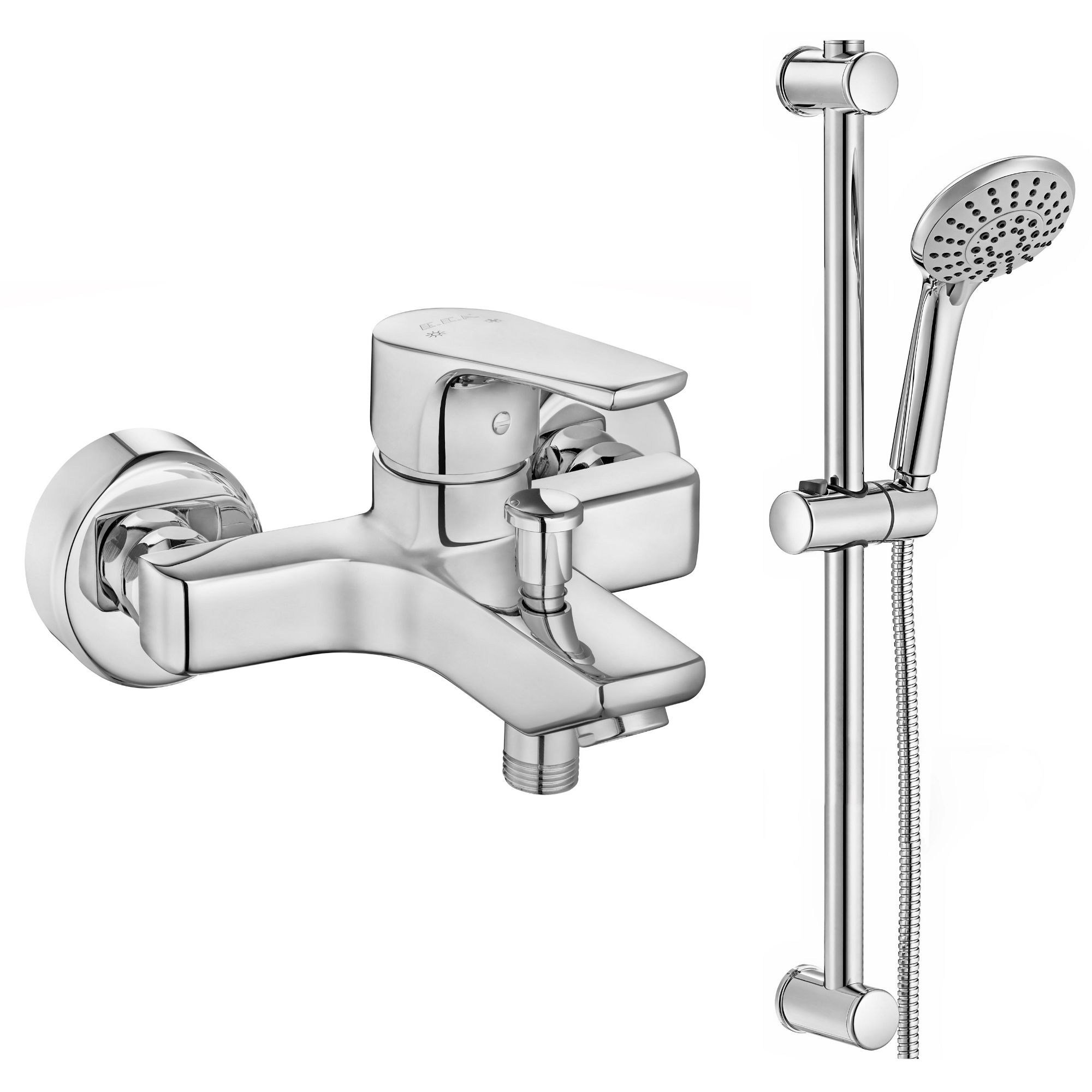 ECA Niobe Banyo Bataryası + ECA Logica Sürgülü Duş Seti Üst Takımı