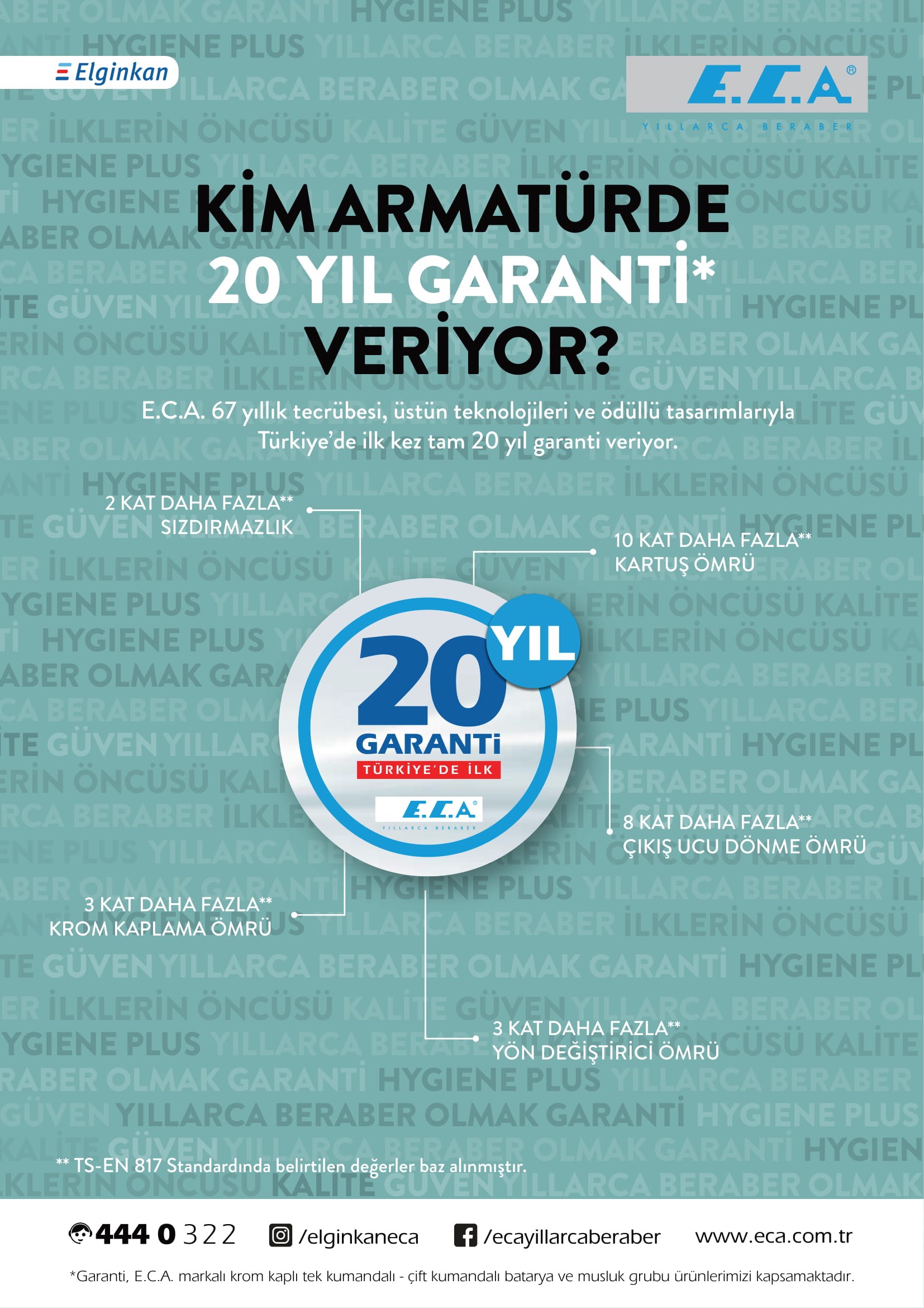 ECA Niobe Banyo Bataryası + T-MAY Banyo Çamlıca Kare Tepe Duş Takımı Seti Krom Paslanmaz