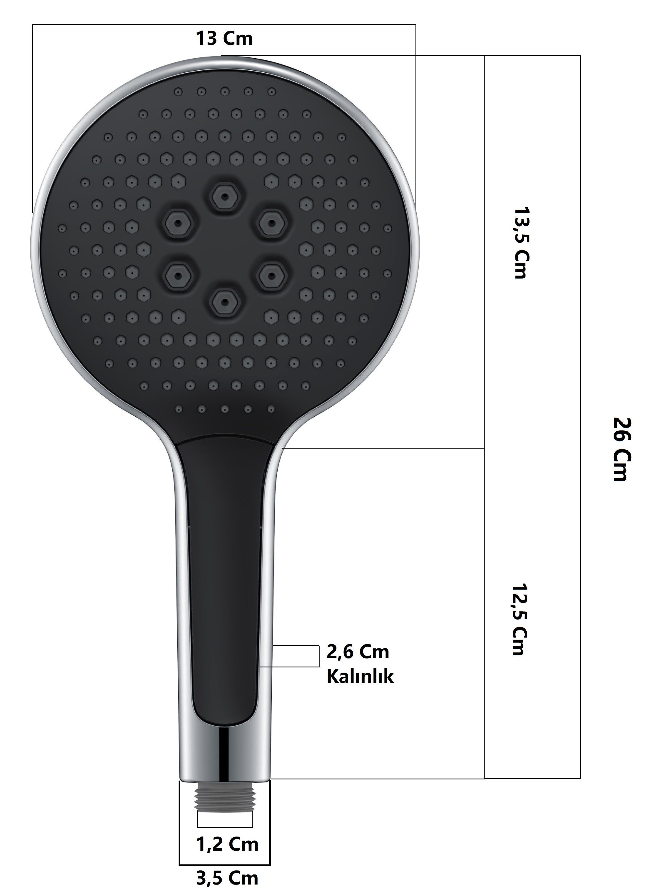 Eca Niobe Banyo Bataryası + T-MAY Halıtlı Tepe Duş Takımı Seti Krom Paslanmaz