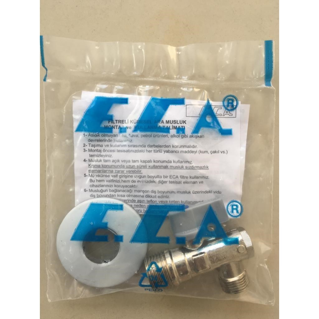 ECA Niobe Kuğu Boru Lavabo Batarya 054+2 ECA Filtreli Ara Musluk