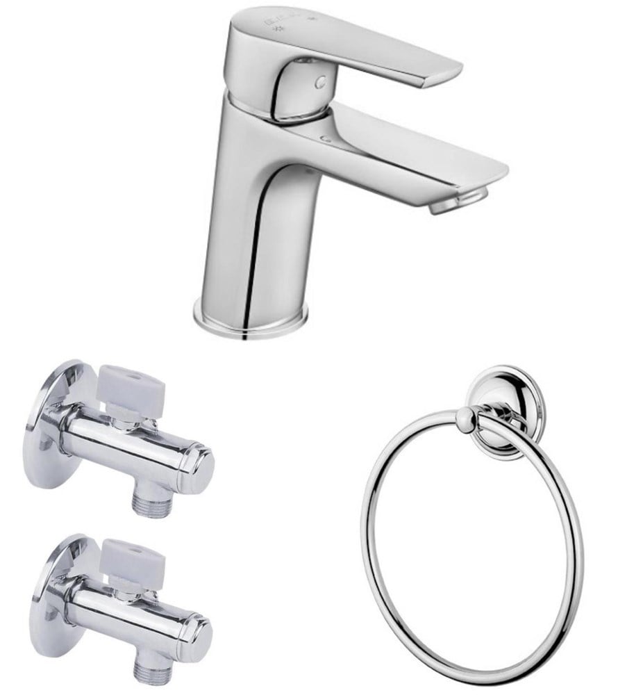 ECA Niobe Lavabo Batarya 053+ECA Filtreli Ara Musluk 2li+Havluluk