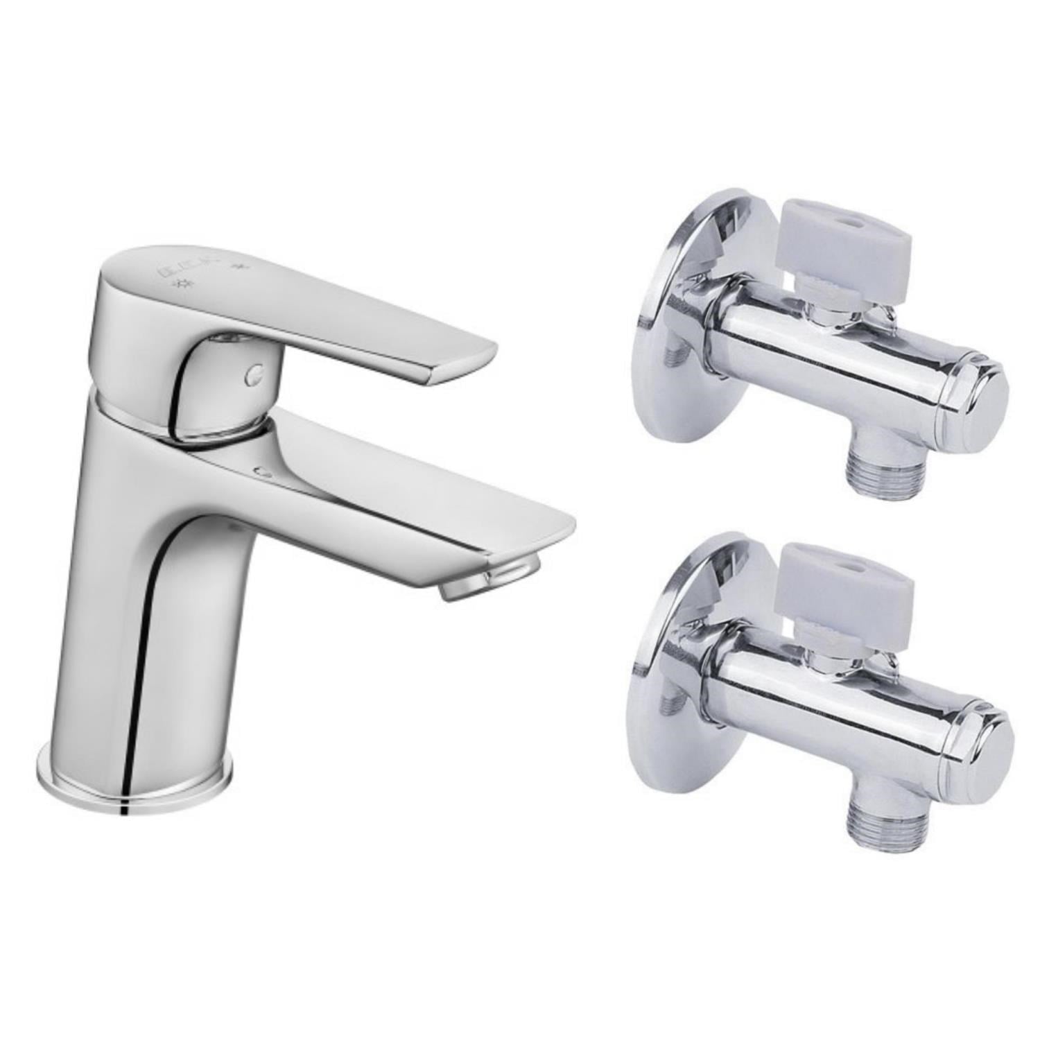ECA Niobe Lavabo Bataryası 053+2 Adet ECA Filtreli Ara Musluk