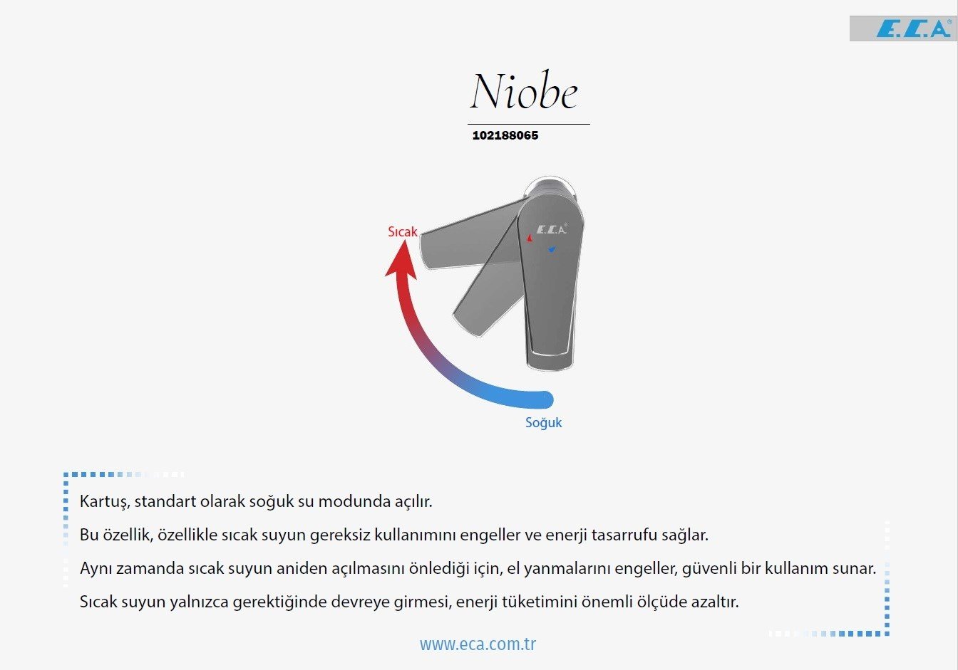 ECA Niobe Lavabo Bataryası Ecotechnology 102188065