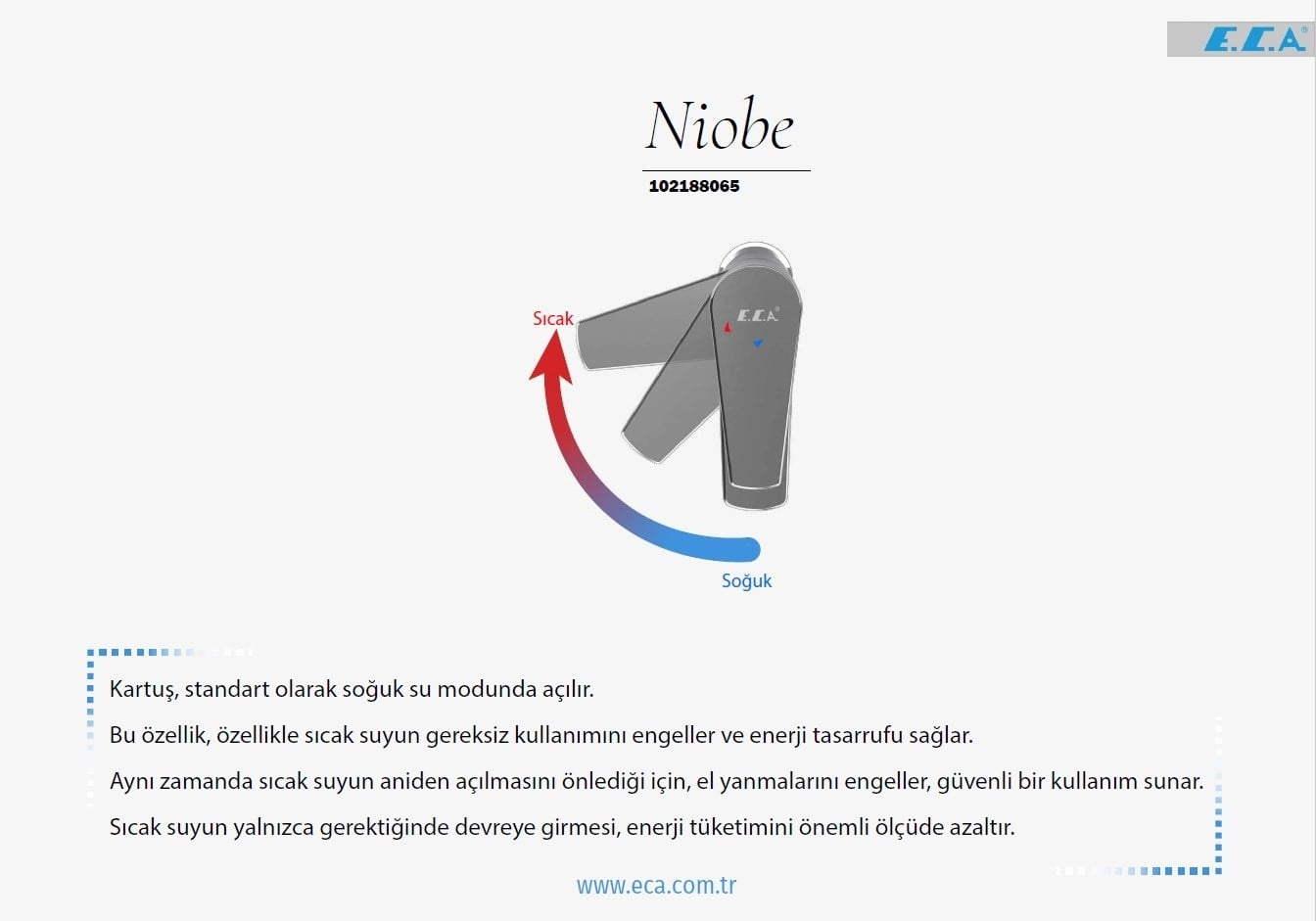 ECA Niobe Lavabo Bataryası Ecotechnology 102188065