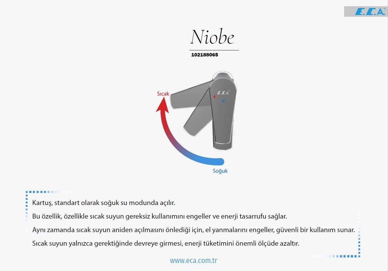 ECA Niobe Lavabo Bataryası Ecotechnology 102188065