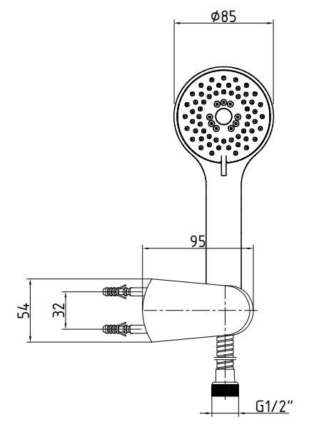 ECA Nita Mafsallı Duş Seti Banyo Üst Takımı 102117338