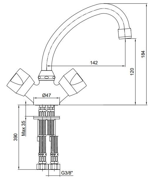 ECA Pınar Lavabo Bataryası 102108555