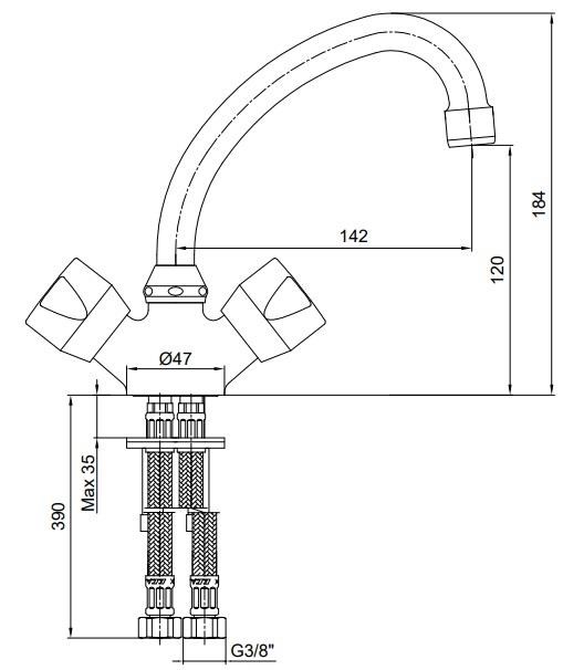 ECA Pınar Lavabo Bataryası 102108555