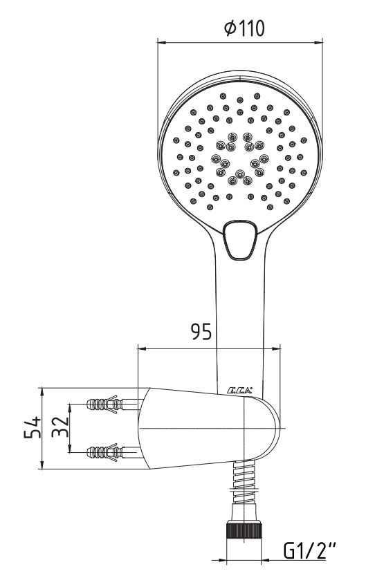 ECA Purity Mafsallı Duş Seti Banyo Üst Takımı 102117389