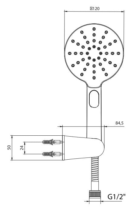 ECA Purity Plus Mafsallı Duş Seti Banyo Üst Takımı Altın Renkli 102117401A1