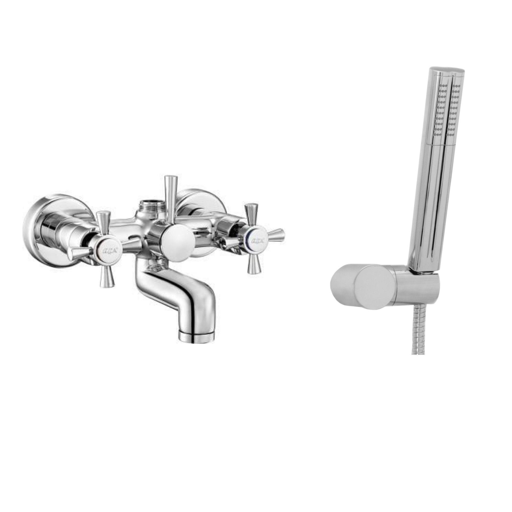 ECA Quadrille Banyo Bataryası + ECA Minimal Mafsallı Duş Seti Banyo Üst Takımı