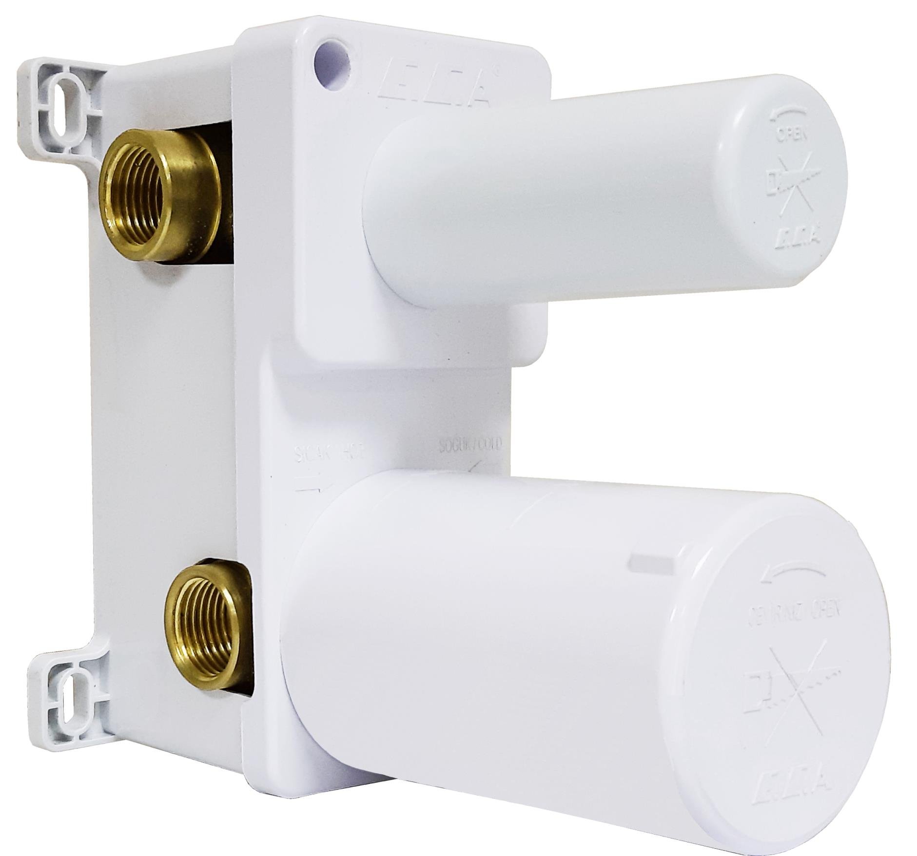 ECA Royal Ankastre 2 Yollu Gömme Banyo Bataryası Mat Siyah Duş Seti Tüm Parçalar Dahil