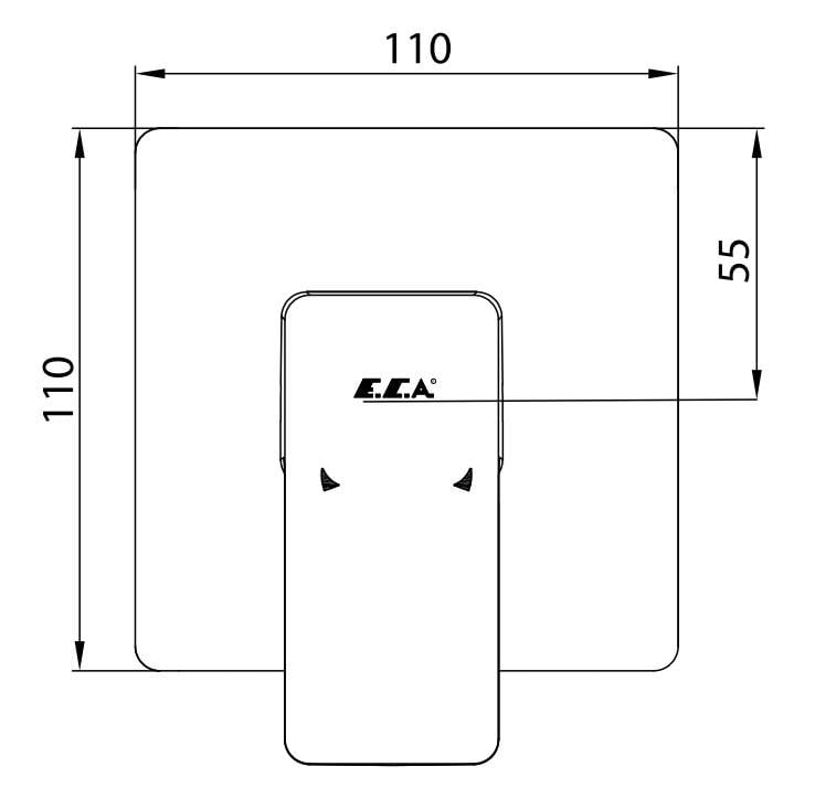 ECA Royal Ankastre Duş Bataryası Sıva Üstü 102167121-K