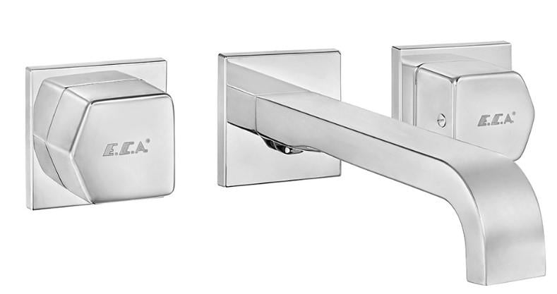 ECA Royal Ankastre Lavabo Bataryası Duvardan 3 Delikli L Çıkış Uçlu 102106667