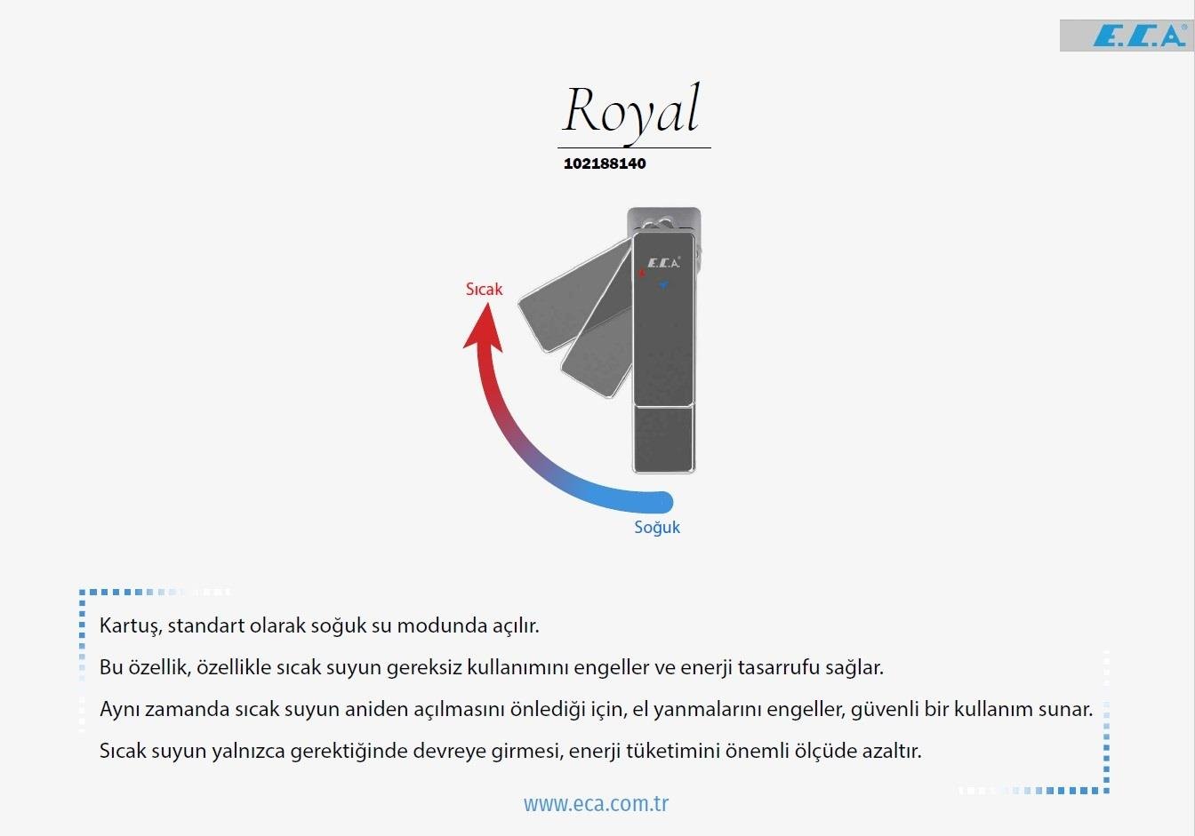 ECA Royal Lavabo Bataryası Mat Siyah Ecotechnology 102188140C1