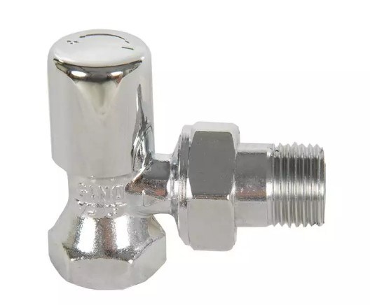 ECA RV 1/2 Köşe Radyatör Valfi Krom Kaplamalı 602120280