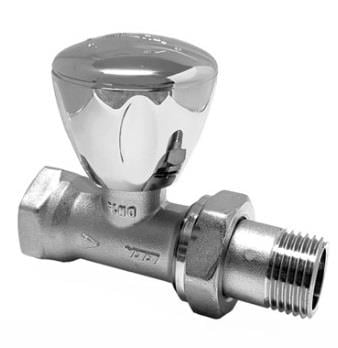 ECA RV3 1/2 Düz Radyatör Valfi Krom Kaplamalı Petek Havlupan Vanası 602120750