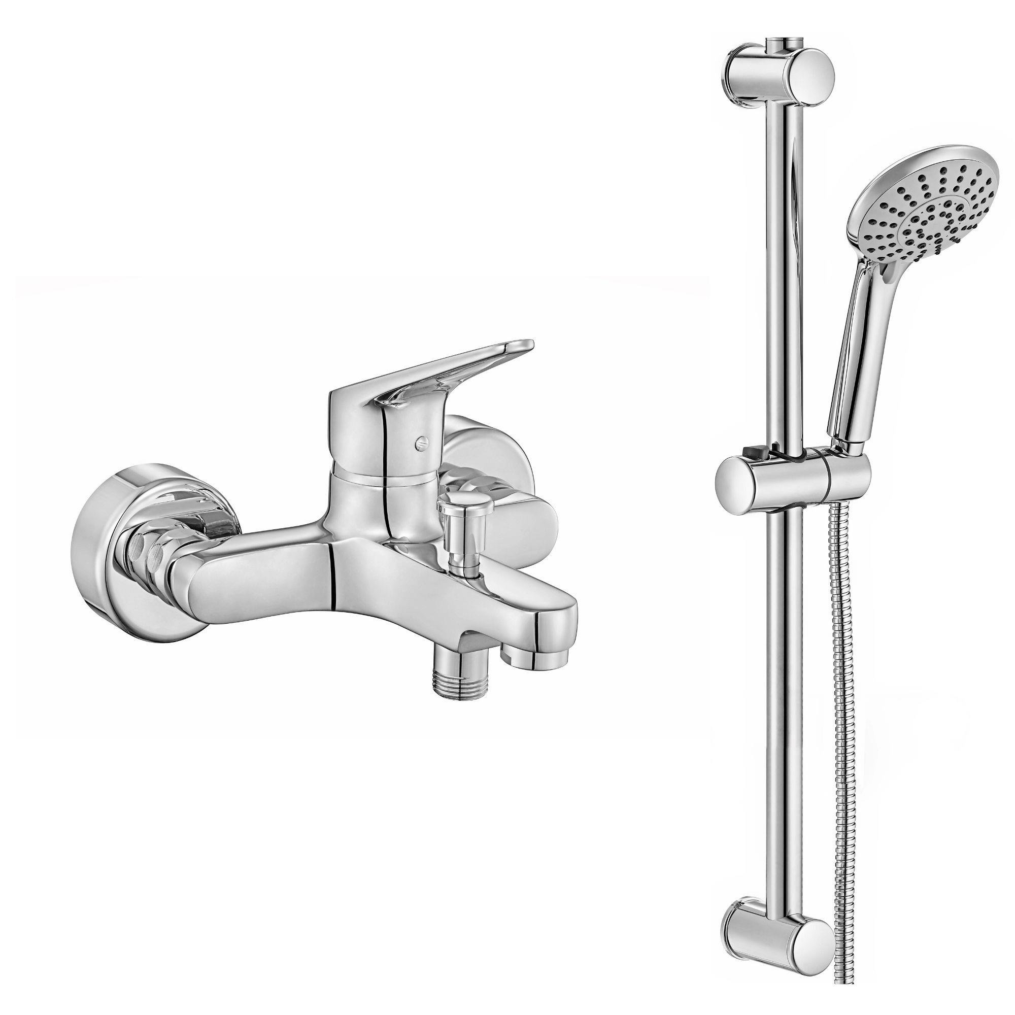 ECA Spylos Banyo Bataryası + ECA Logica Sürgülü Duş Seti Üst Takımı