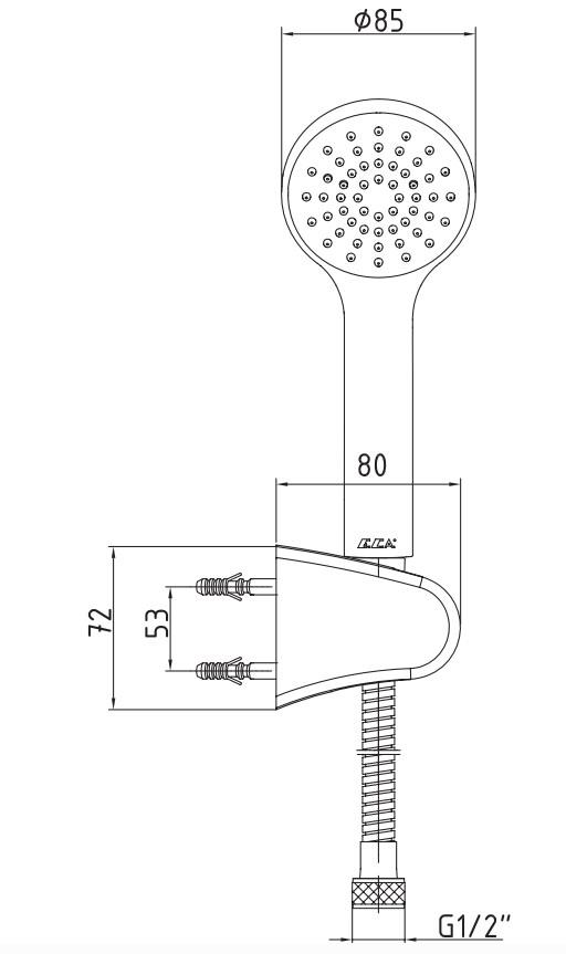 ECA Spylos Mafsallı Duş Seti Banyo Üst Takımı 102117378