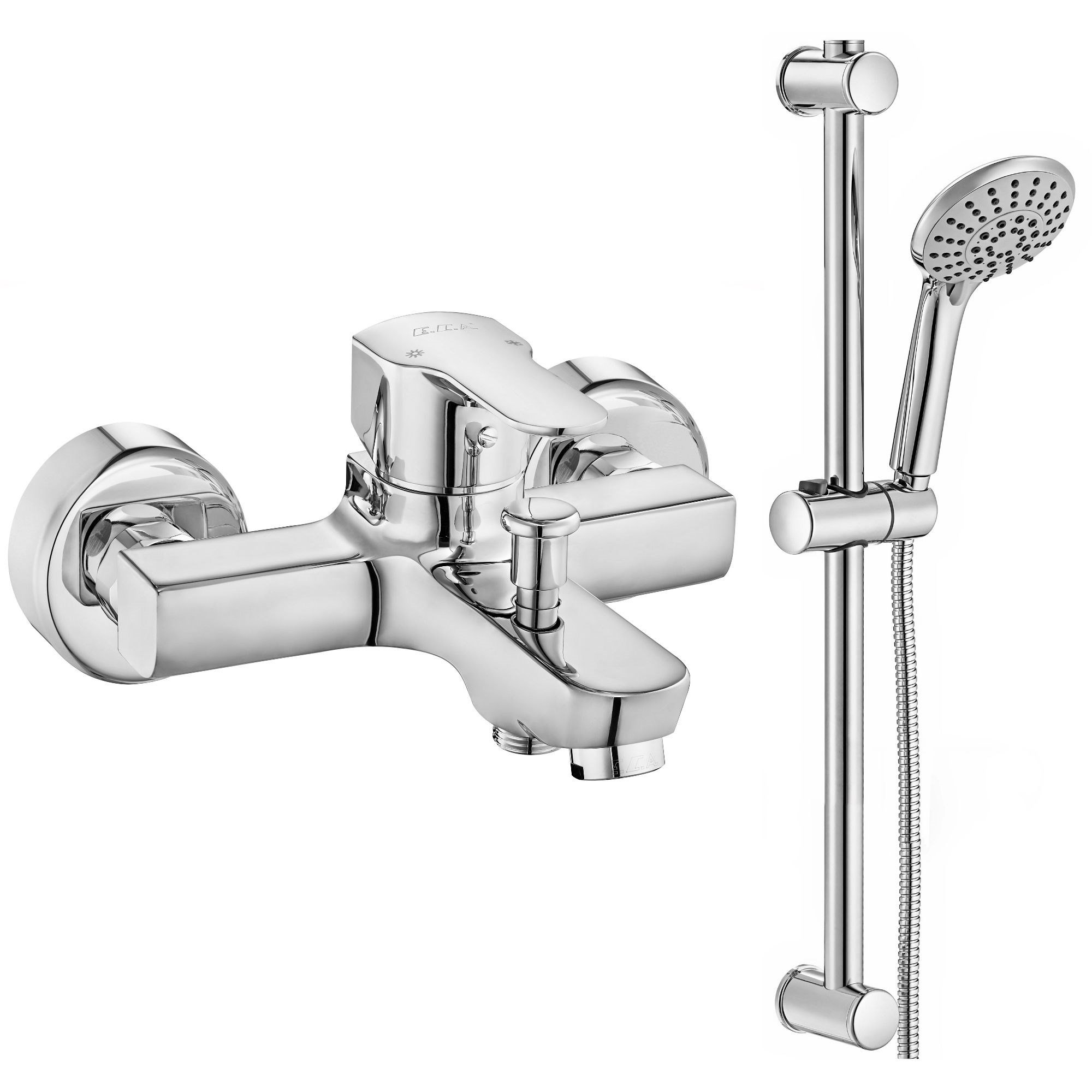 ECA Star Banyo Bataryası + ECA Logica Sürgülü Duş Seti Üst Takımı