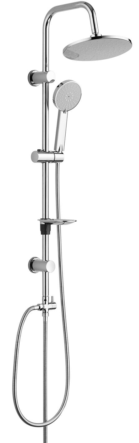 ECA Star Banyo Bataryası+T-MAY Banyo Lidya Oval Tepe Duş Takımı Seti Paslanmaz Krom