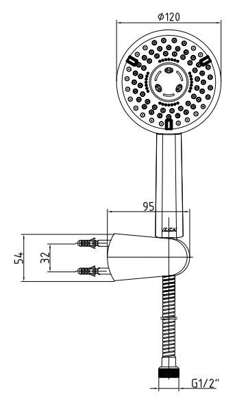 ECA Star Mafsallı Duş Seti Banyo Üst Takımı 102117347