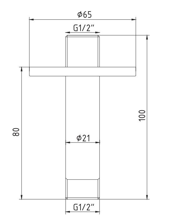 ECA Tavandan Duş Başlığı Borusu 102126601