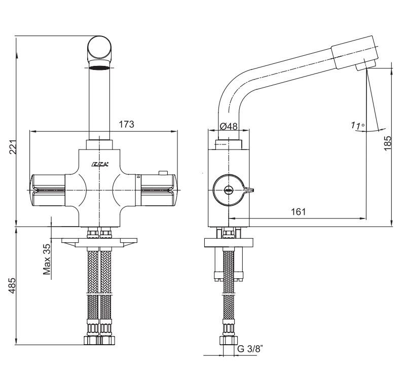 ECA Termostatik Lavabo Bataryası 102108730