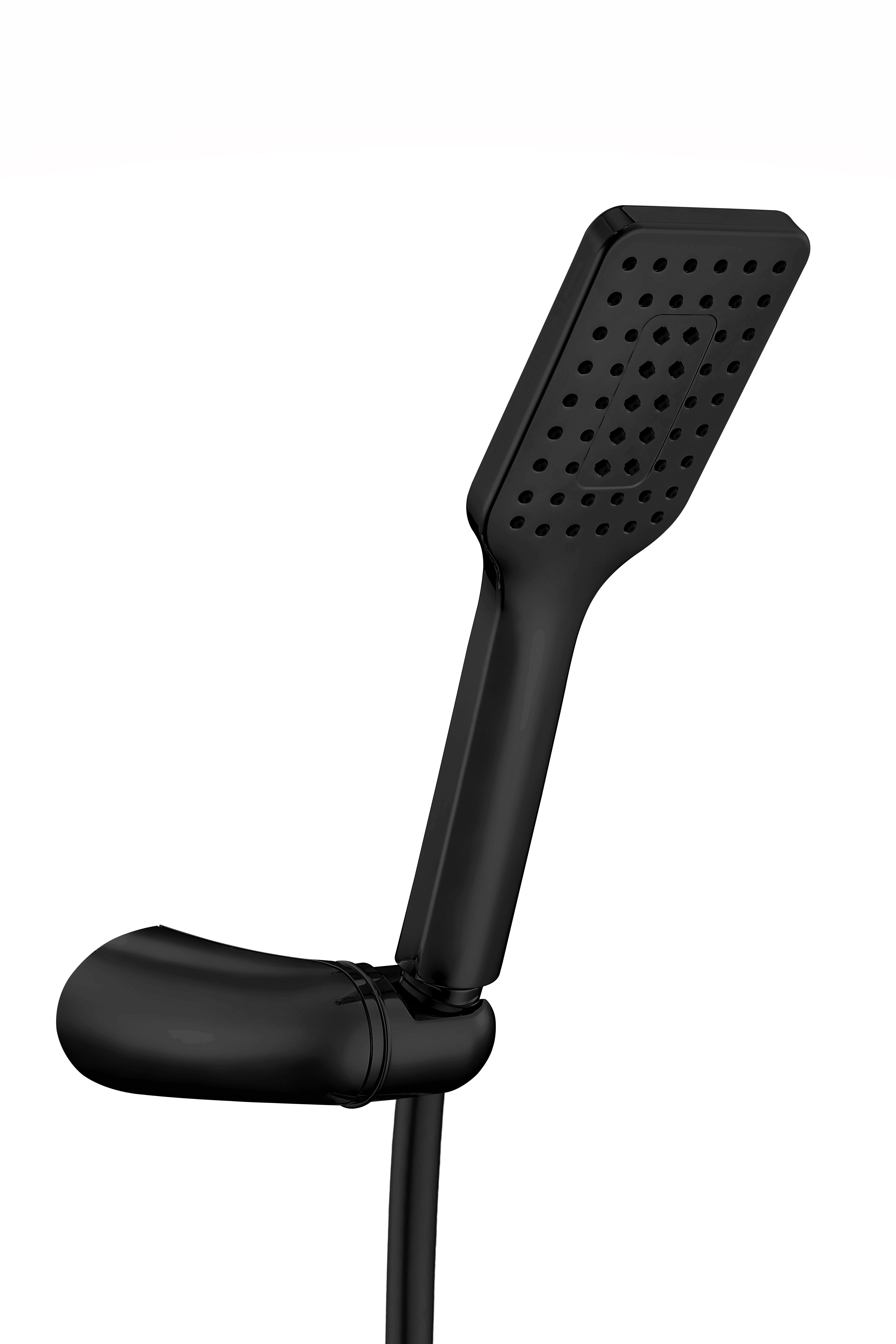 ECA Tiera Ankastre 2 Yollu Gömme Banyo Bataryası Mat Siyah Duş Seti Tüm Parçalar Dahil